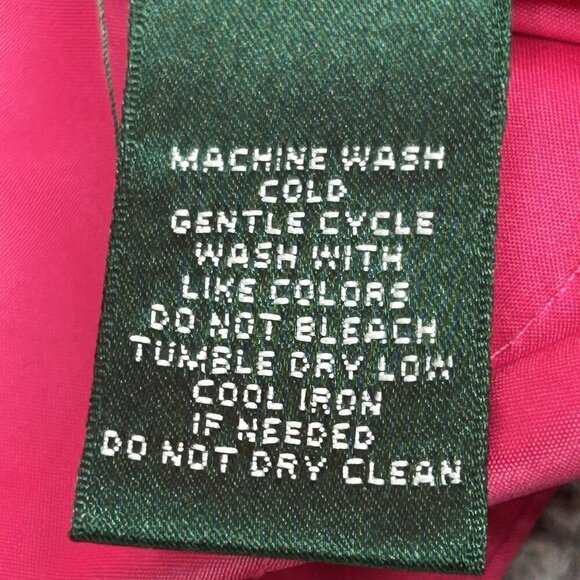 Lauren Ralph Lauren Jacket Womens Large Pink Crest Windbreaker Sporty Activewear - Picture 9 of 16